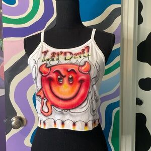 Spray Painted Devil Tank Top
